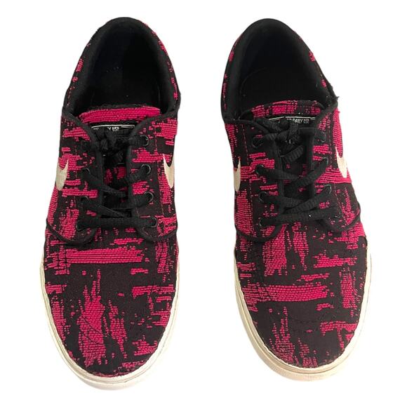 Nike Stefan Janoski Premium Skateboarding Fuchsia Black Sneakers 5Y - Picture 3 of 9